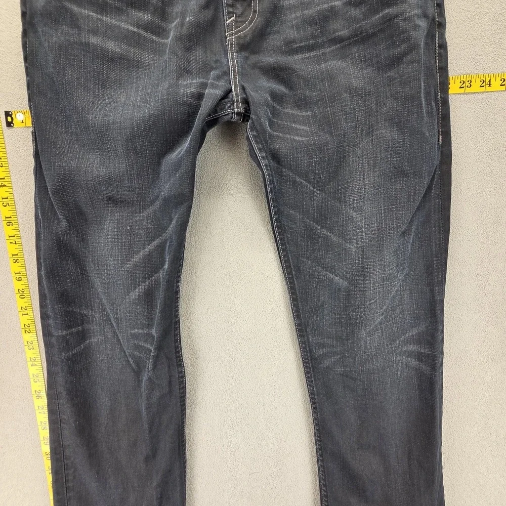 Vintage Levis 504 Jeans Mens 33x32 Blue Straight Engineered Dark Wash‎ Whiskers